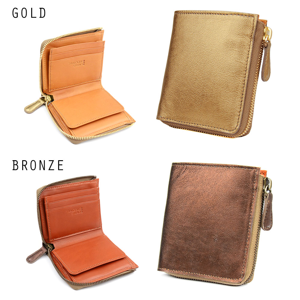 ミニ財布 L字ファスナー コンパクト レディース 日本製 TRIALOGUE