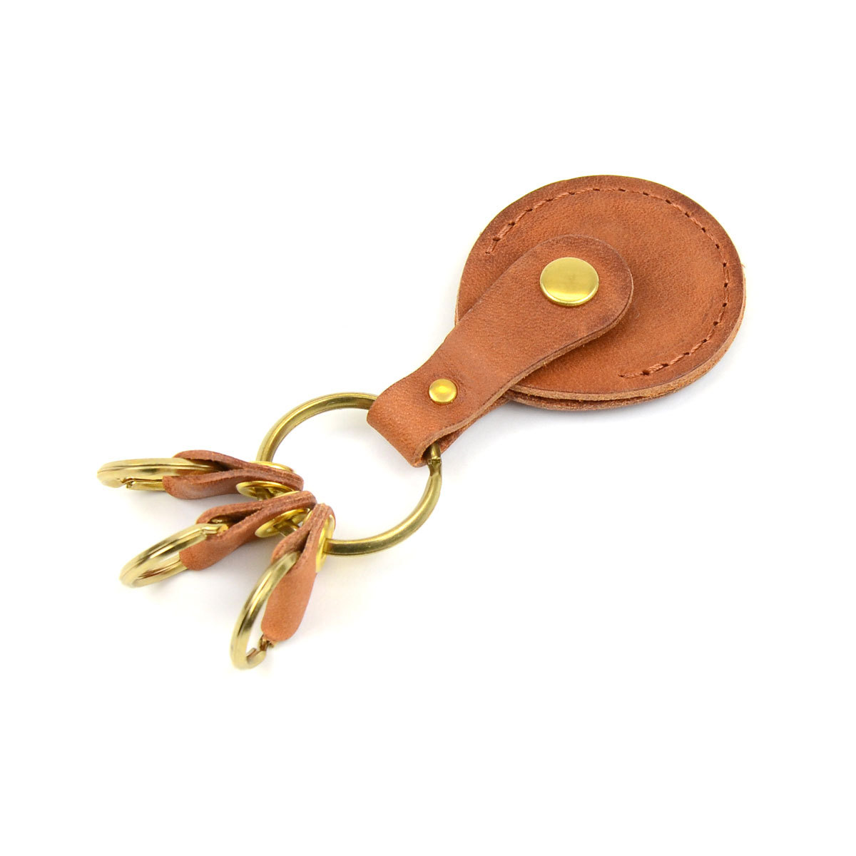 eureka leathercraft（ユリカレザークラフト） キーホルダー 500円玉