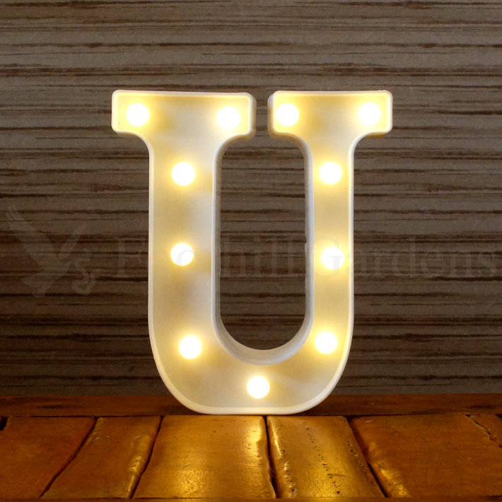 マーキーサイン アルファベット LED ライト ランプ 英字 文字 電池式