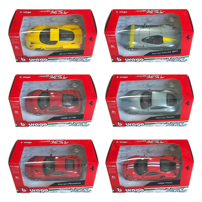 ミニカー 1/43 完成品 フェラーリ 12種セット Bburago ダイキャスト