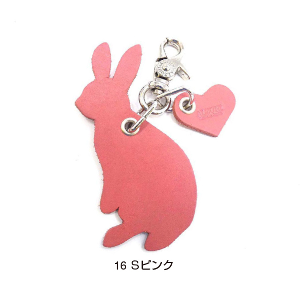 アニマル チャーム ウサギ うさぎ 革 レザー メンズ レディース 手作り