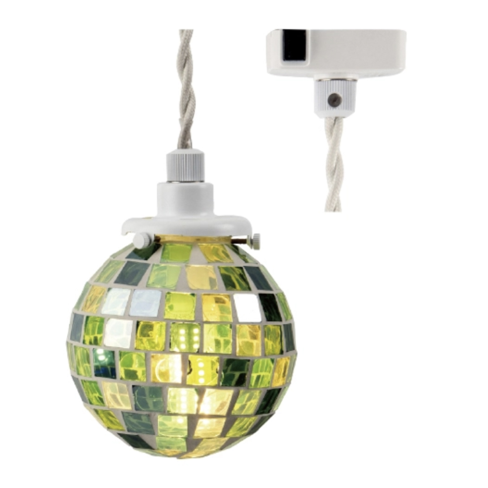 ペンダントライト モザイク ガラス 照明 引っ掛けシーリング おしゃれ