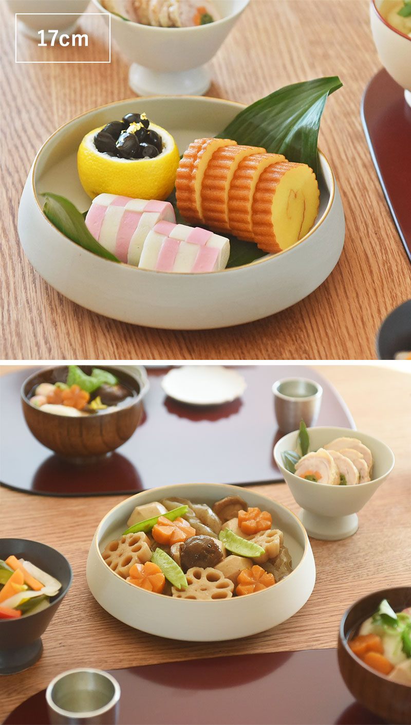 食器 器 食洗機 日本製 渕金 くくり鉢 17cm 美濃焼 お正月 : アンジェ