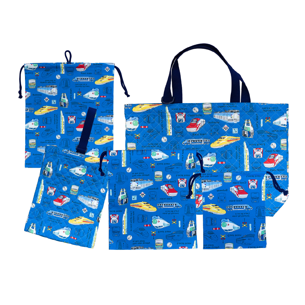 日本製 縫製工場直売】通園通学5点セット レッスンバッグセット 巾着袋