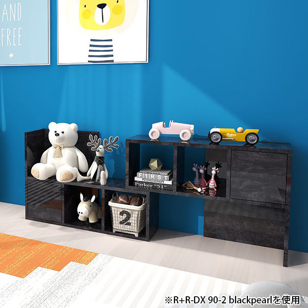 arne（アーネ） オープンラック 2段 黒 ディスプレイラック 完成品