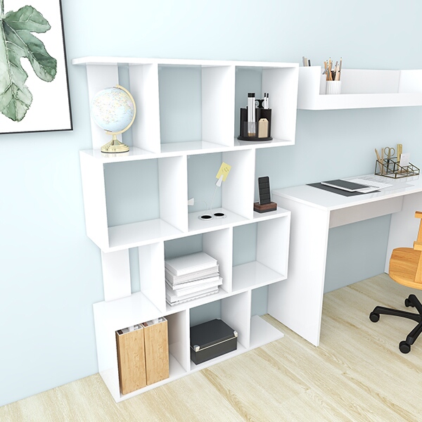 arne（アーネ） ディスプレイラック ホワイト 完成品 本棚 ラック