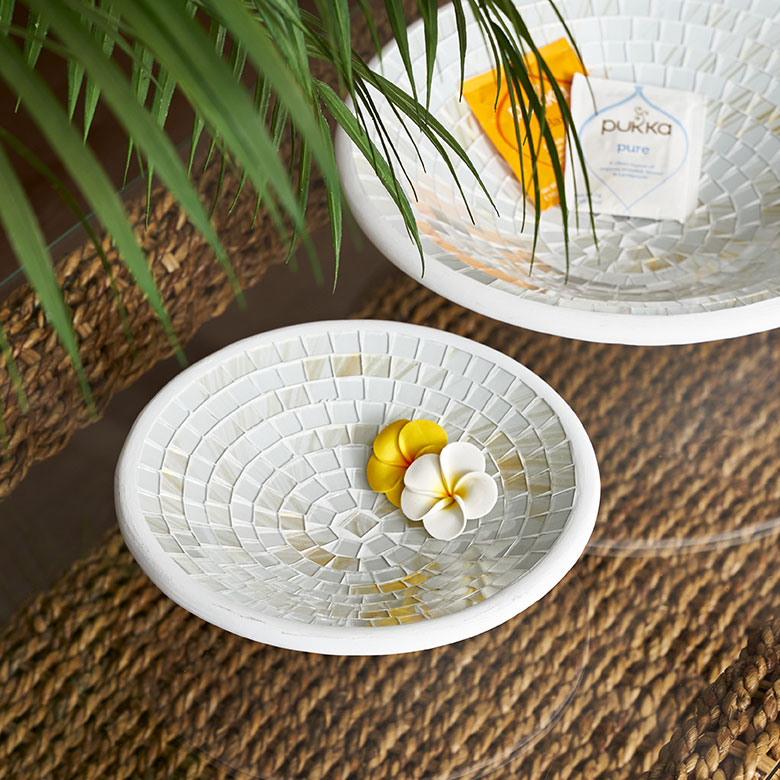 プレート モザイク ガラス タイル Sサイズ 約 21cm デコレーション