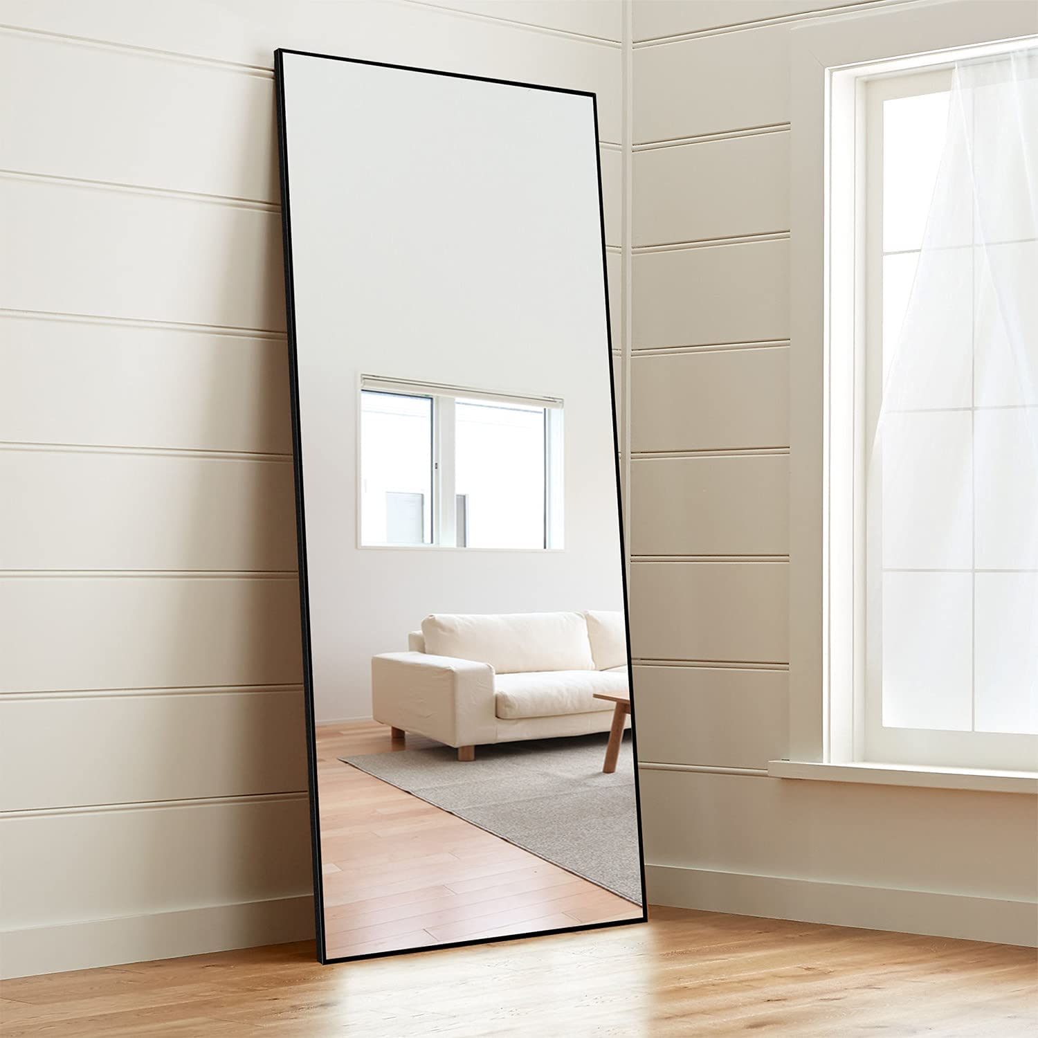 ミルオ君の鏡工房 スタンドミラー 姿見 全身鏡 壁掛け ミラー 全身