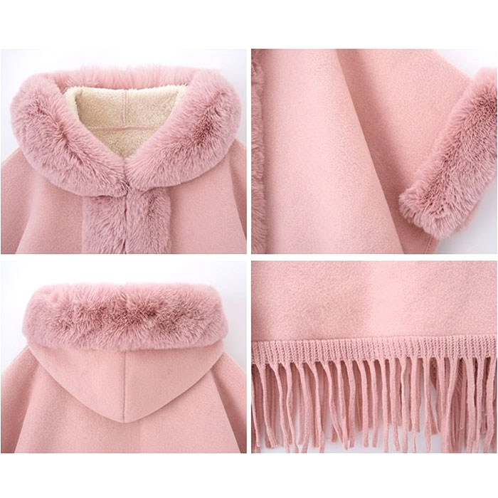 ポンチョ コート ファー 通販 ポンチョ風コート ポンチョコート ケープ