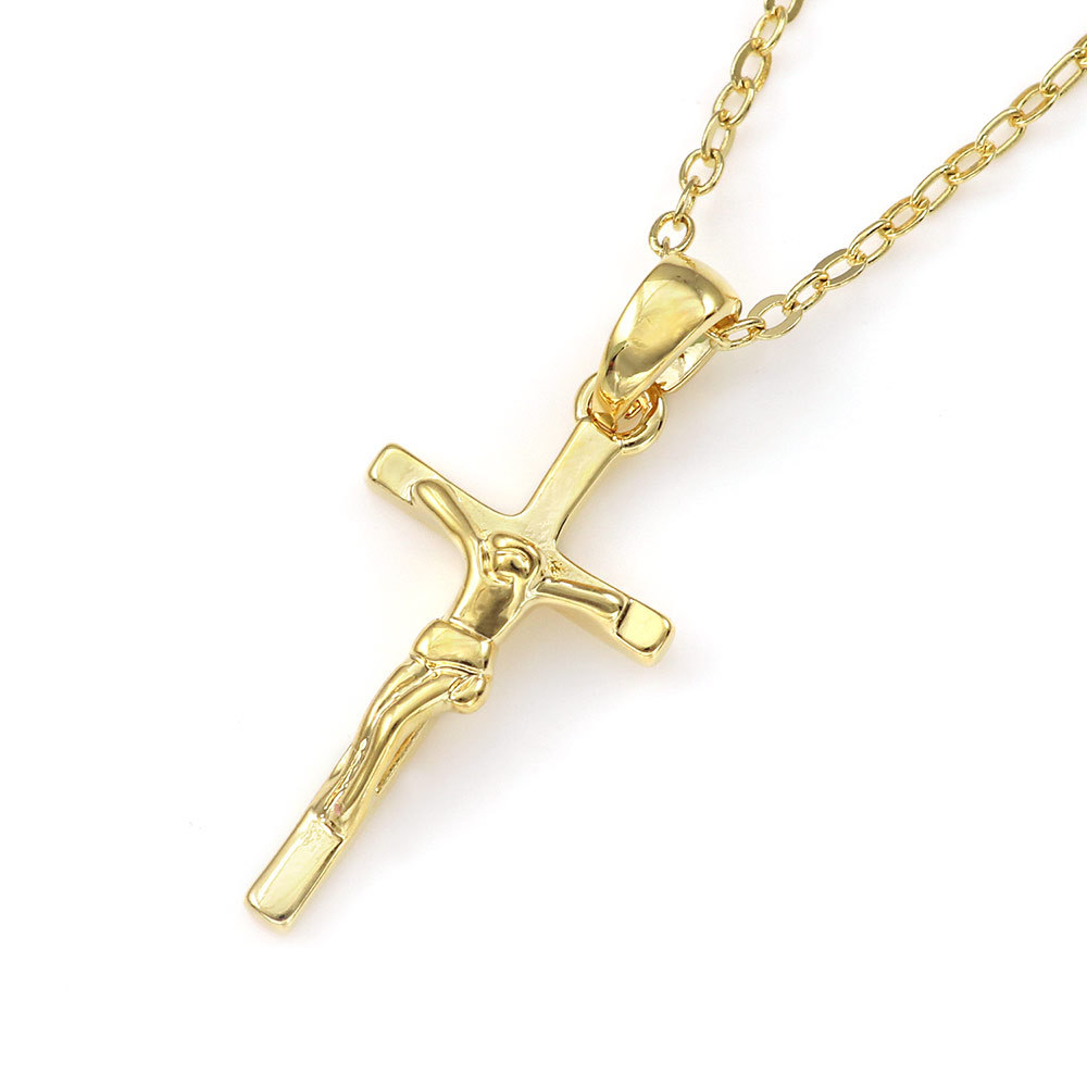 ネックレス レディース シンプル キリスト クロス 十字架 メンズ 短い