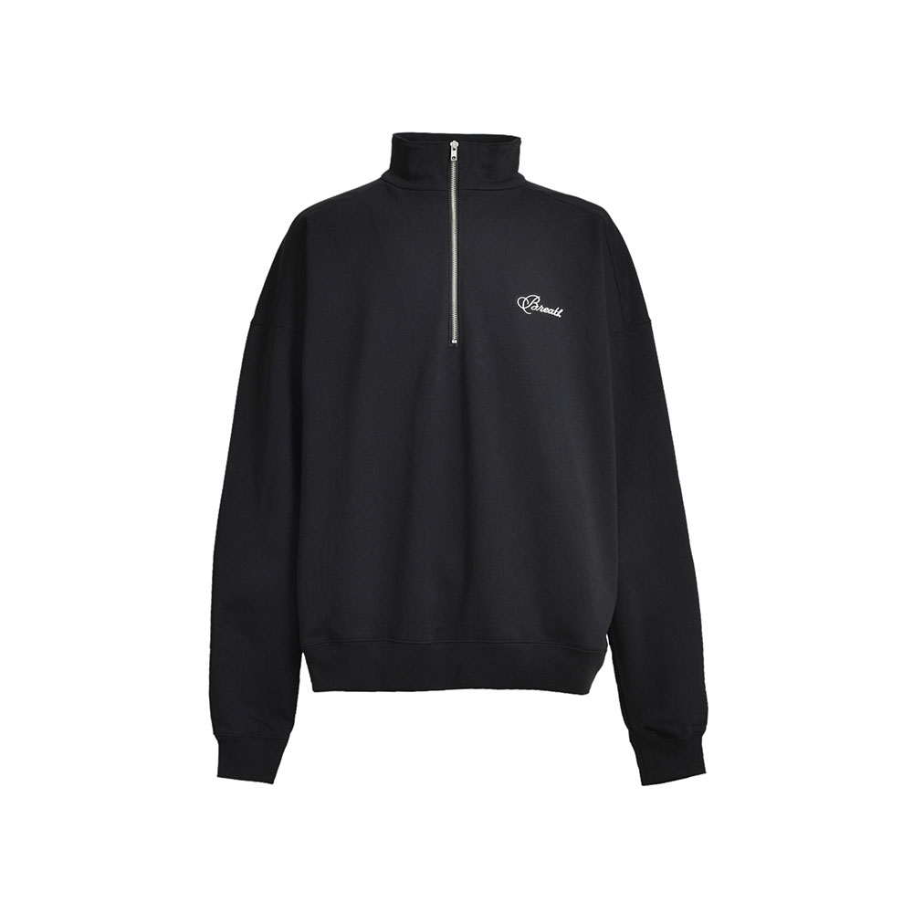 BREATH ブレス SCRIPT LOGO HALF ZIP SWEAT BR24AW-C5005 ハーフジップ