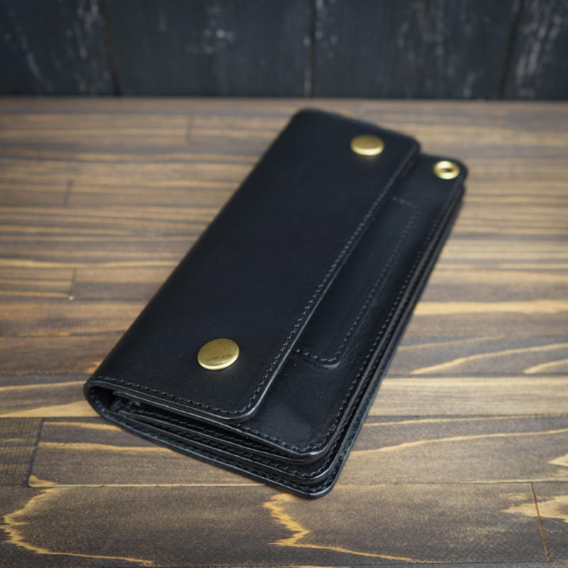 ミドルトラッカーウォレット『Type06』クロムエクセル/ブラック