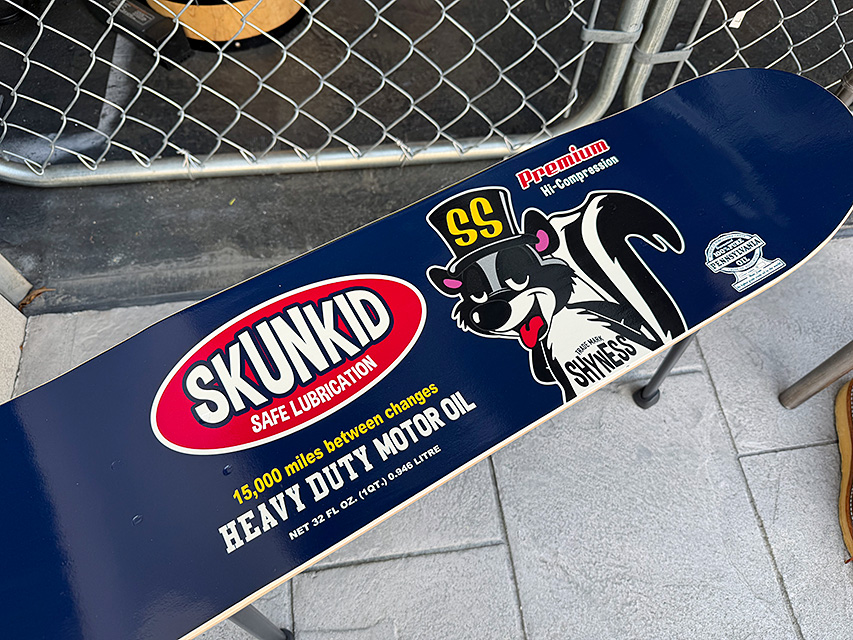 シャイネス スカンキッド スケートボードデッキ フォルディング