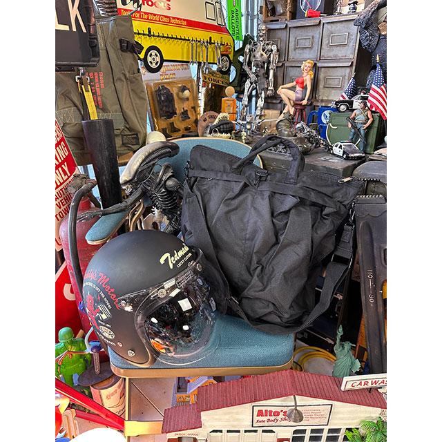 U.S.タイプヘルメットバッグ （ブラック） ストラップ付き □ アメリカ