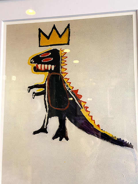 バスキア アートフレーム （Pez Dispenser,1984） ジャン=ミシェル