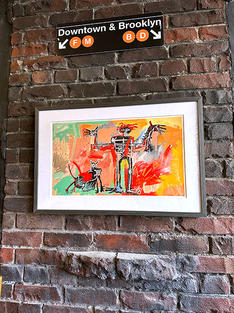 バスキア アートフレーム （Boy and Dog in a Johnnypump,1982