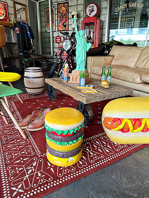 ハンバーガースツール □ アメリカン雑貨 アメリカ雑貨 : アメリカン