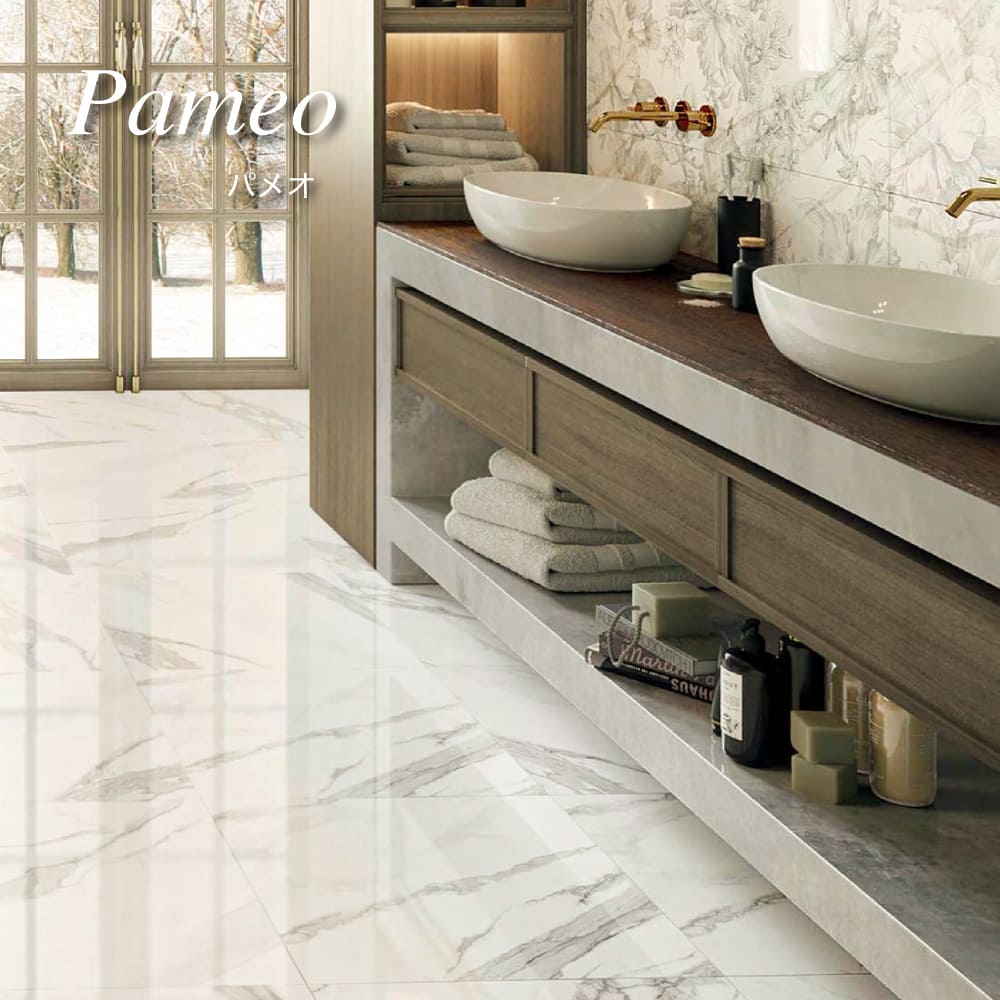 大理石タイル 600角 床タイル 磨き ブライト 鏡面仕上げ 床材 壁材