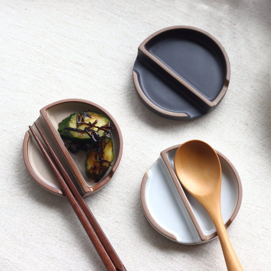 ペトリー 箸置き小皿 日本製 瀬戸焼 8.8cm 箸置き はしおき カトラリー