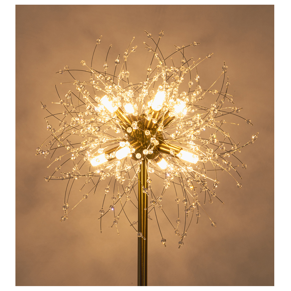 フロアライト 送料無料 真鍮 クリスタル おしゃれ 北欧 スタンドライト