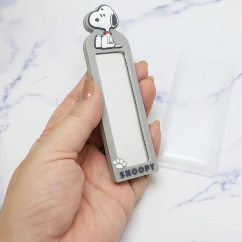 手鏡 スリムラバーミラー スヌーピー カミオジャパン ピーナッツ