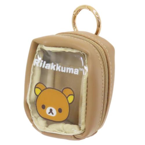 クリアポーチ カラビナ付きミニポーチ リラックマ サンエックス ケイ