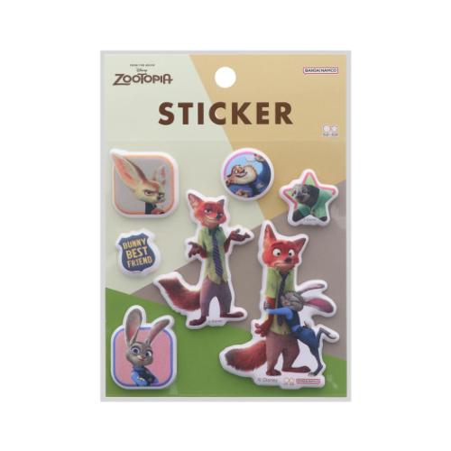 ズートピア キャラクター ステッカーシート モチモチステッカー HD 3D