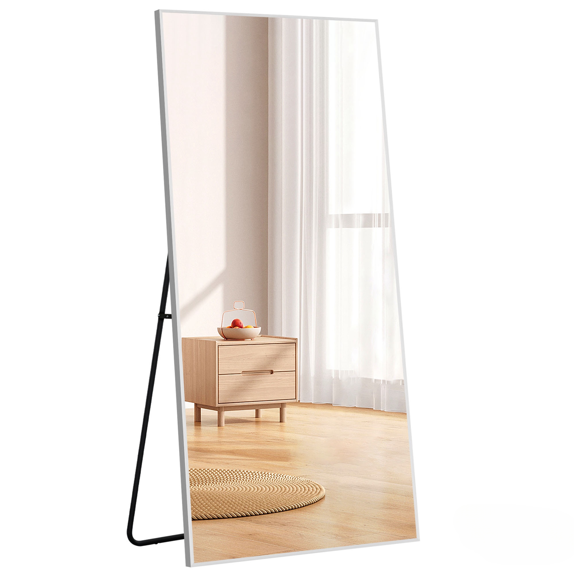 全身鏡 全身ミラー 170*70CM 姿見鏡 スタンドミラー アルミ 直角