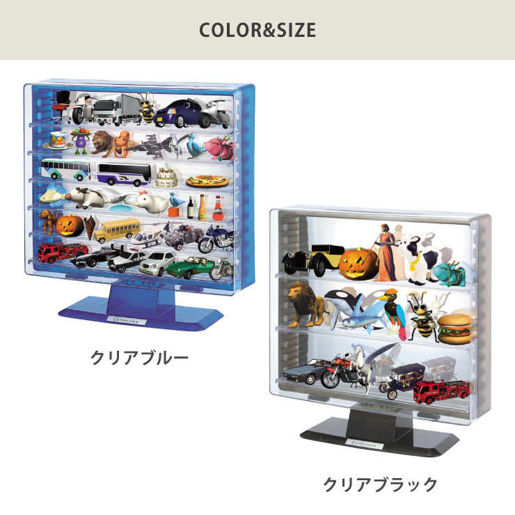 コレクションケース スタンド 背面ミラー 可動棚 ST606 伊勢藤 ISETO I