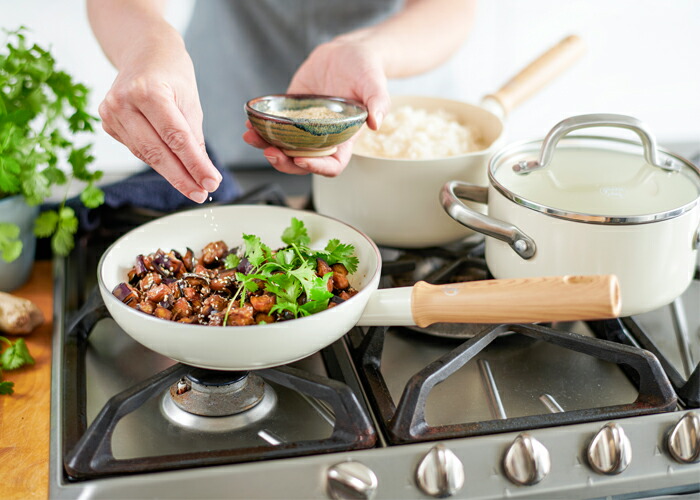 GREEN CHEF グリーンシェフ ビンテージ ホワイト 4点セット ソースパン