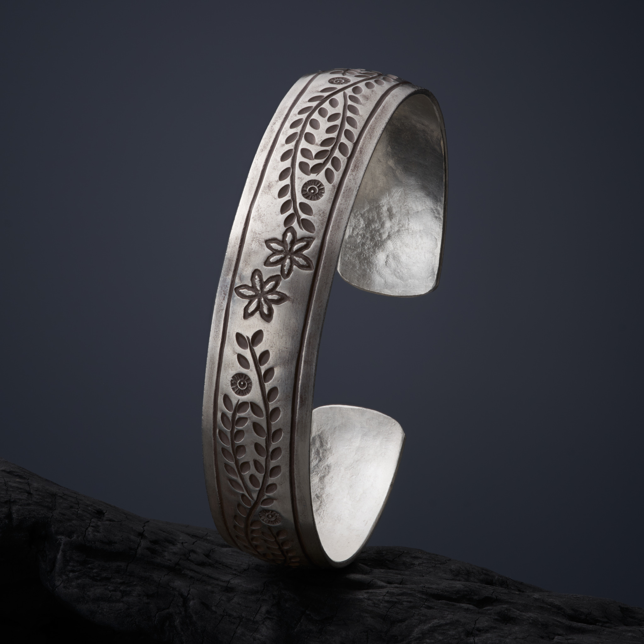 カレン 族 シルバー バングル フリーサイズ 極太 太め メンズ