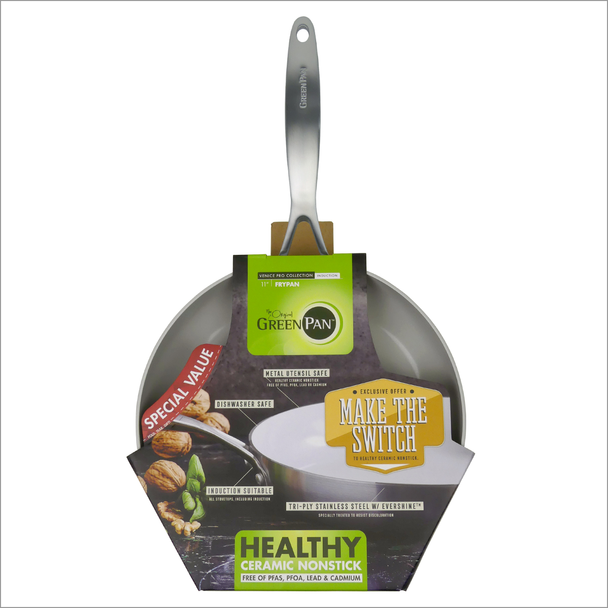 ヴェニス プロ 【並行輸入品】グリーンパン フライパン 28cm ヴェニス