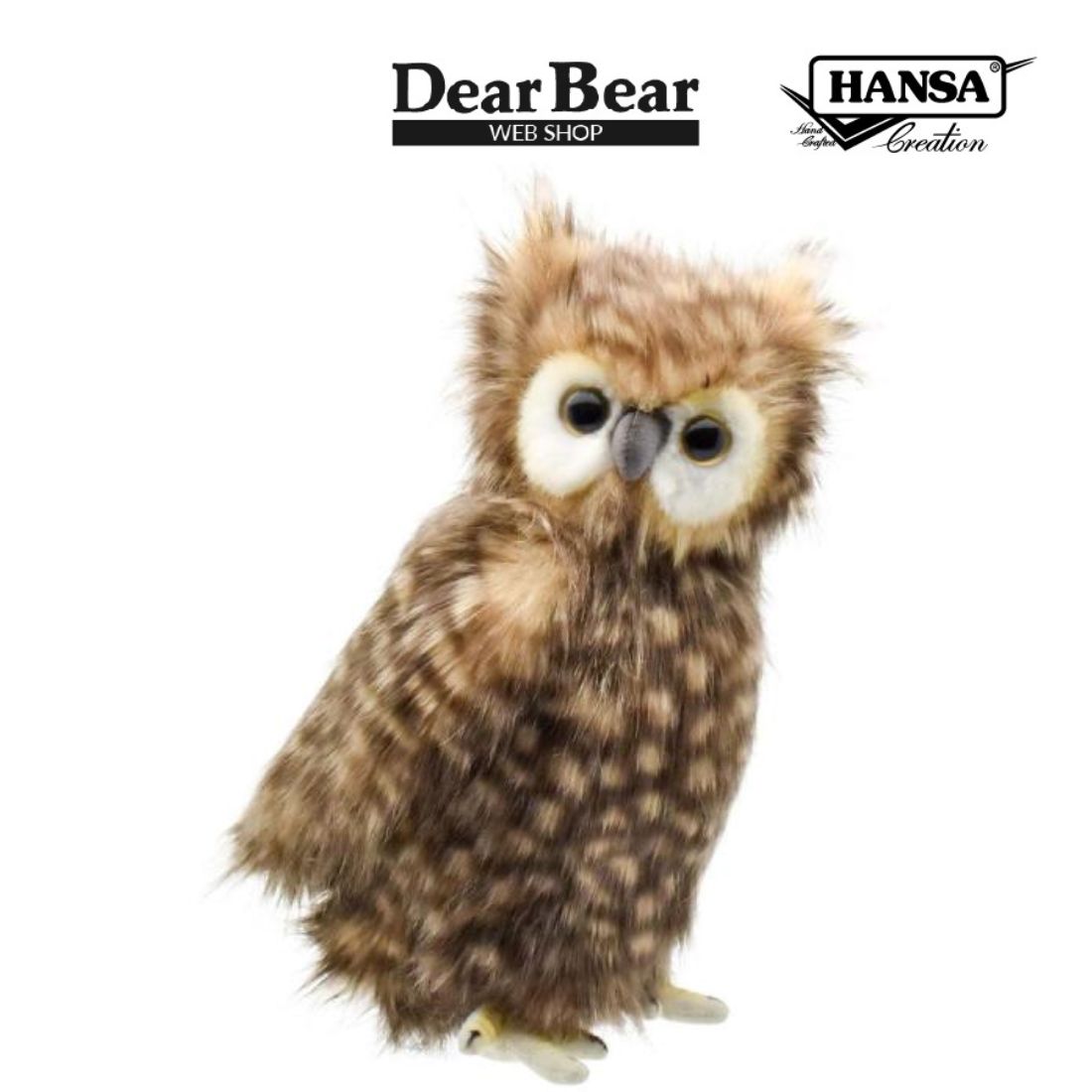 HANSA BH4465 フクロウ ふくろう 梟 とり トリ 鳥 ぬいぐるみ リアル