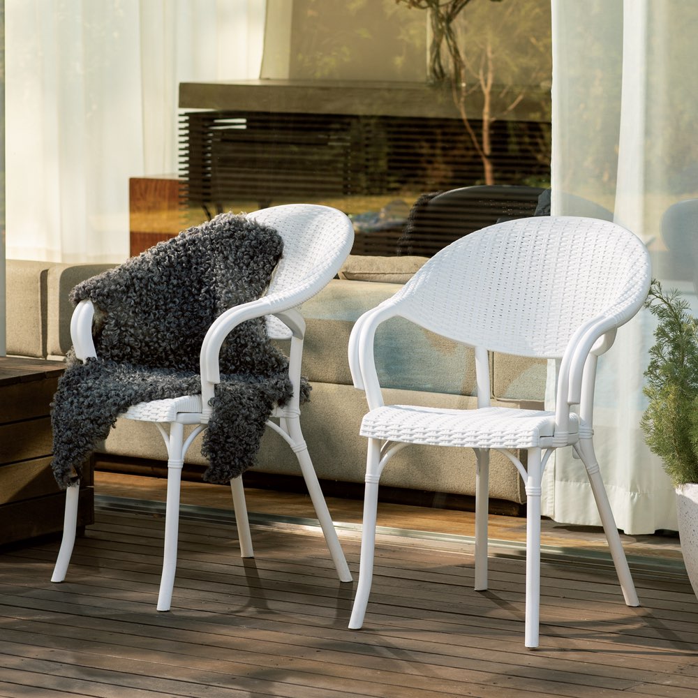 dinos（ディノス） ホワイトクラシカル3点セット（テーブル×1、チェア2