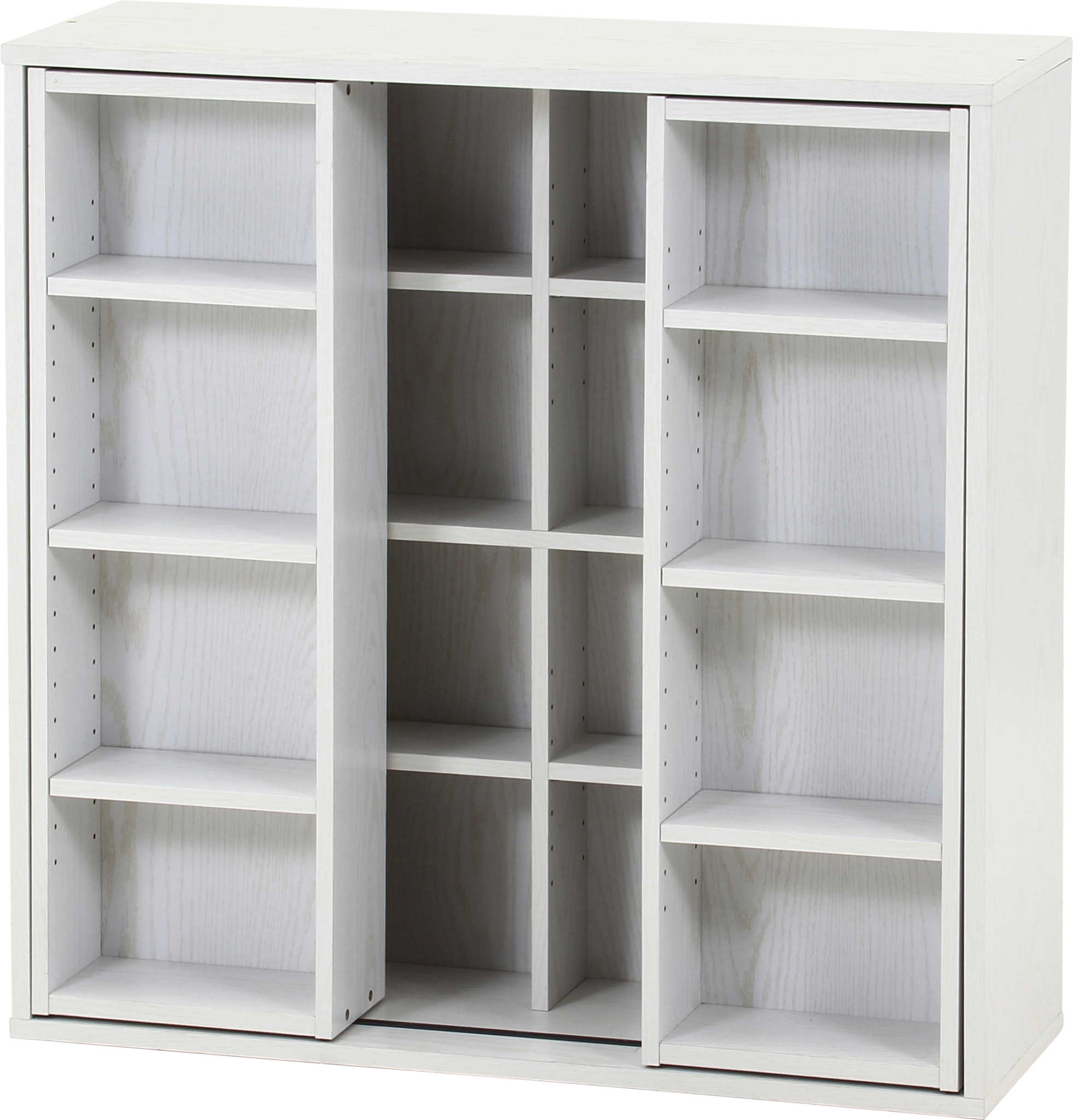 不二貿易（Fuji Boeki） ダブルスライドラック 4段 高さ調節可能 本棚