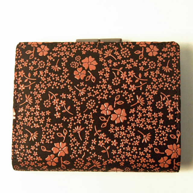 印傳屋（INDEN-YA） 印伝 財布 二つ折り レディース 日本製 鹿革 甲州