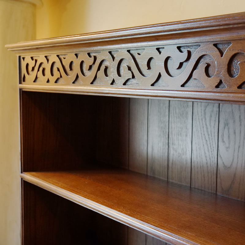 アンティーク家具 リプロダクト 3段 ブックシェルフ オープンシェルフ