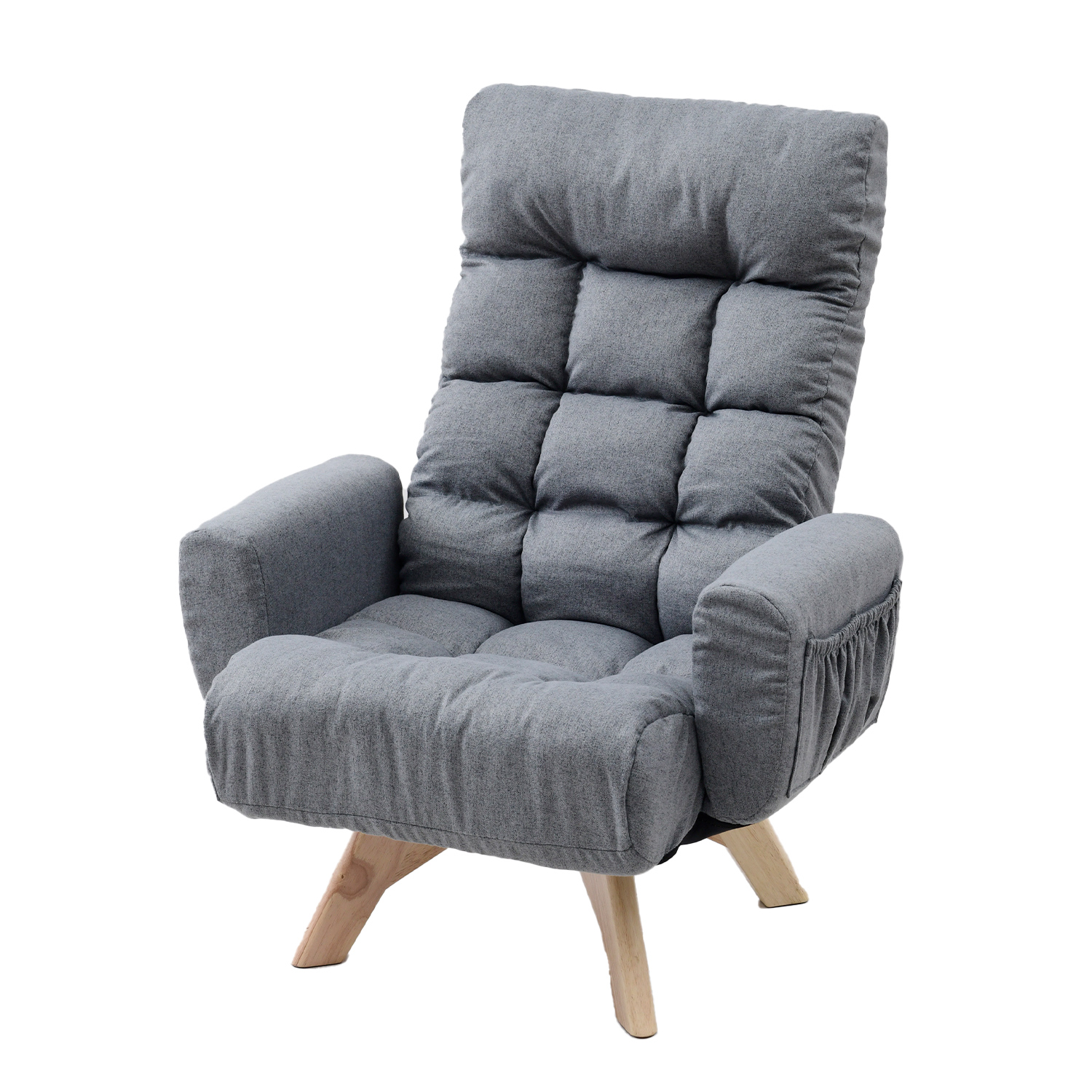 山善（YAMAZEN） 回転 座椅子 360度 肘付き リクライニング 幅66.5