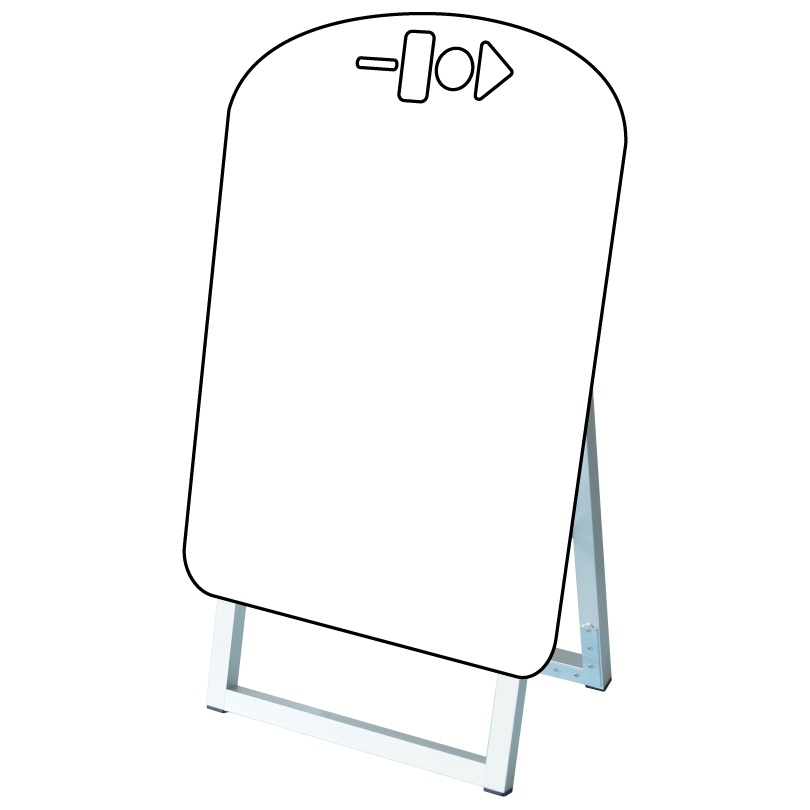 ポップルスタンド看板シルエット小 おでん型 / ブラックボード