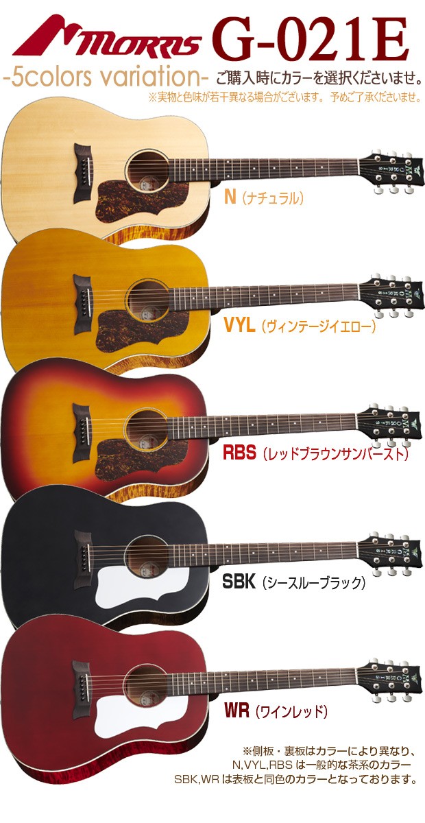 Morris モーリス アコースティックギター エレアコ MORRIS G-021E