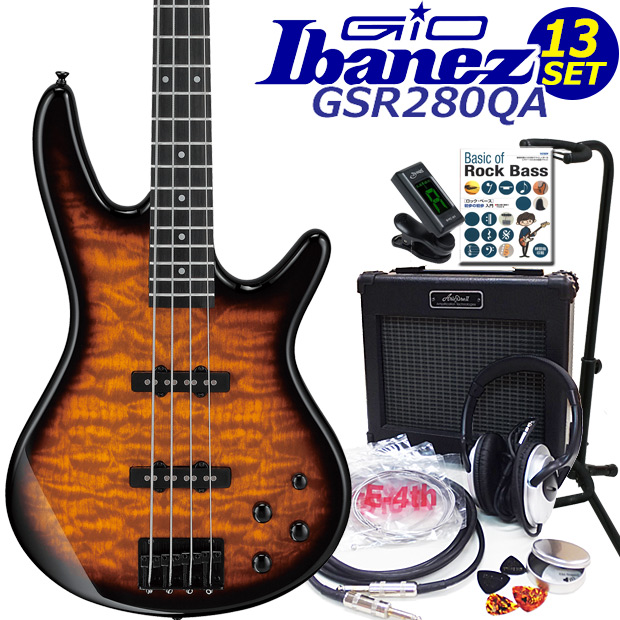Ibanez（アイバニーズ） Gio Ibanez GSR280QA-TYS 4弦エレキベース