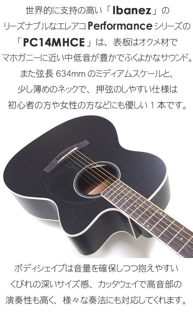 Ibanez（アイバニーズ） エレアコ アコースティックギター 初心者