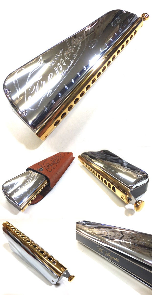 鈴木楽器製作所 SUZUKI SCT-128 トレモロ クロマチック ハーモニカ