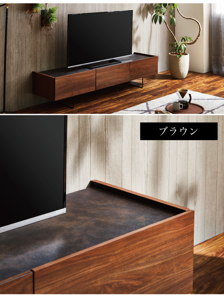 テレビ台 ローボード 180 テレビボード セラミック調 おしゃれ
