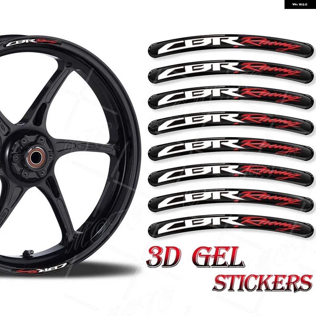 並行輸入品3Dジェル バイク ホイールハブ ステッカー デカール 反射