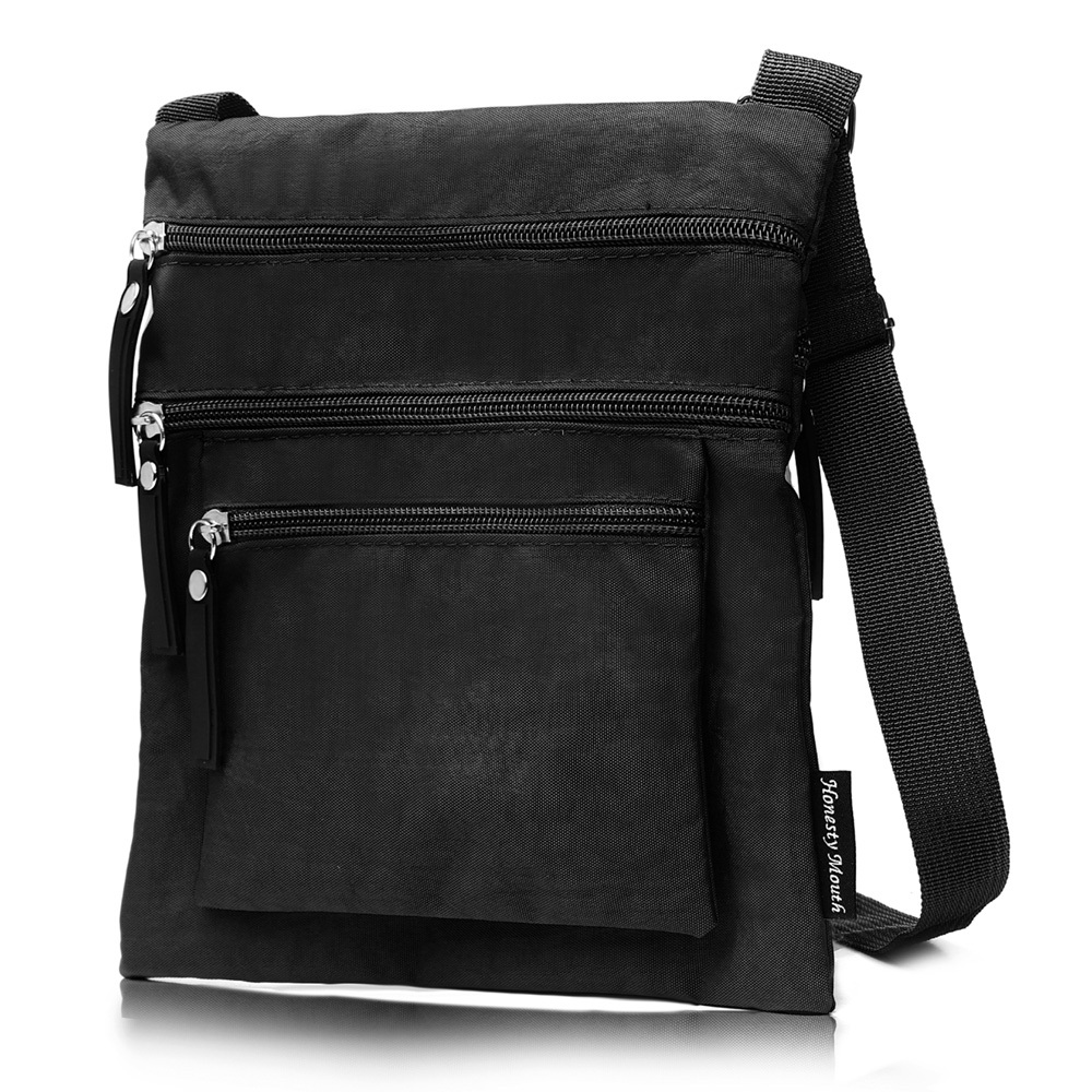 サコッシュ バッグ ファスナー式 斜め掛け ショルダーバッグ ボディ