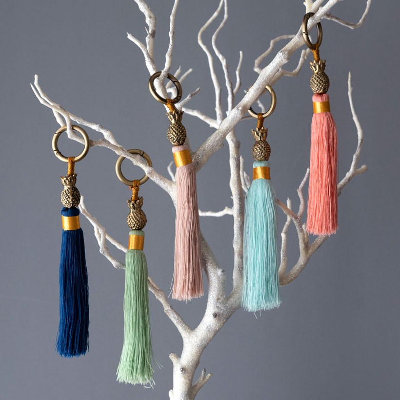 バッグチャーム キーホルダー ハンドメイド タッセル フリンジ