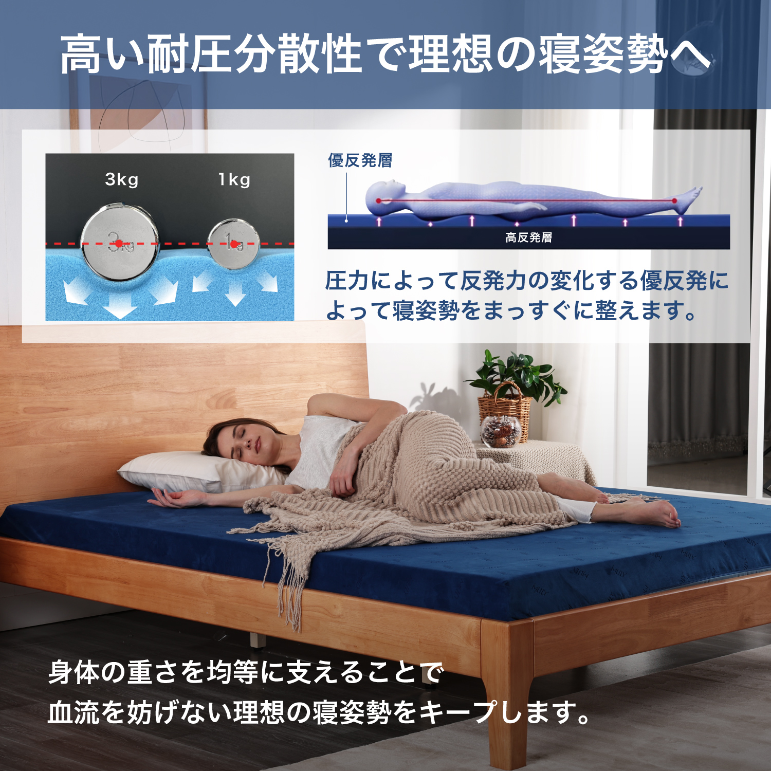 MLILY（エムリリー） 【医師・専門家が推奨】 マットレストッパー セミ