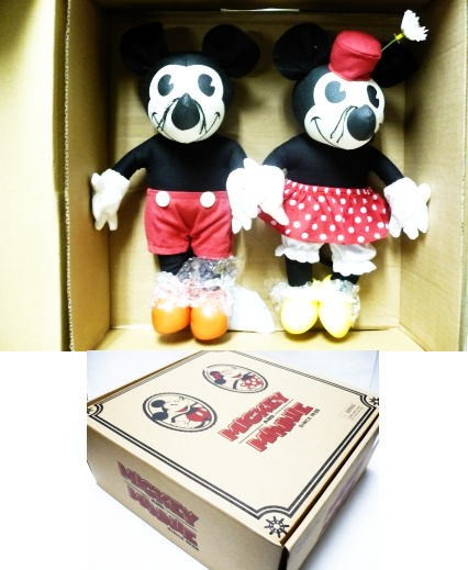 ミッキー&ミニー Mickey and Minnie Since 1928 復刻版 ぬいぐるみ