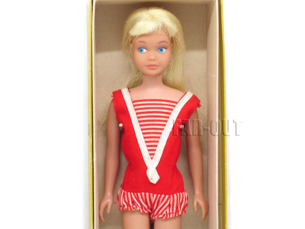 バービー スキッパー ブロンド レッドスイムスーツ 水着 ヴィンテージ